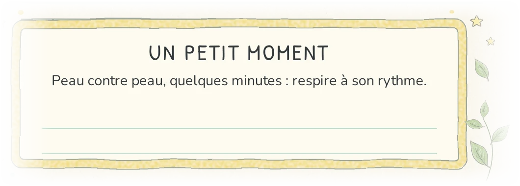 Extrait du planner bébé Nawa : Un petit moment